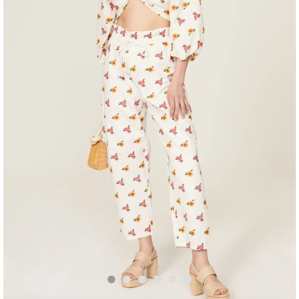 Farm Rio Mixed Cross Stitch Pants